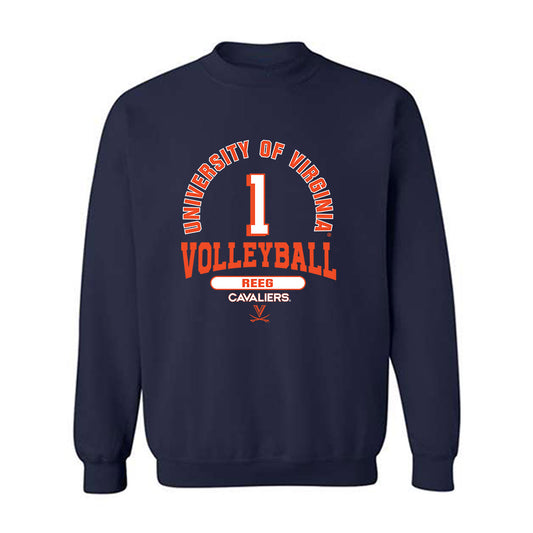 Virginia - NCAA Women's Volleyball : Meredith Reeg - Classic Fashion Shersey Crewneck Sweatshirt-0