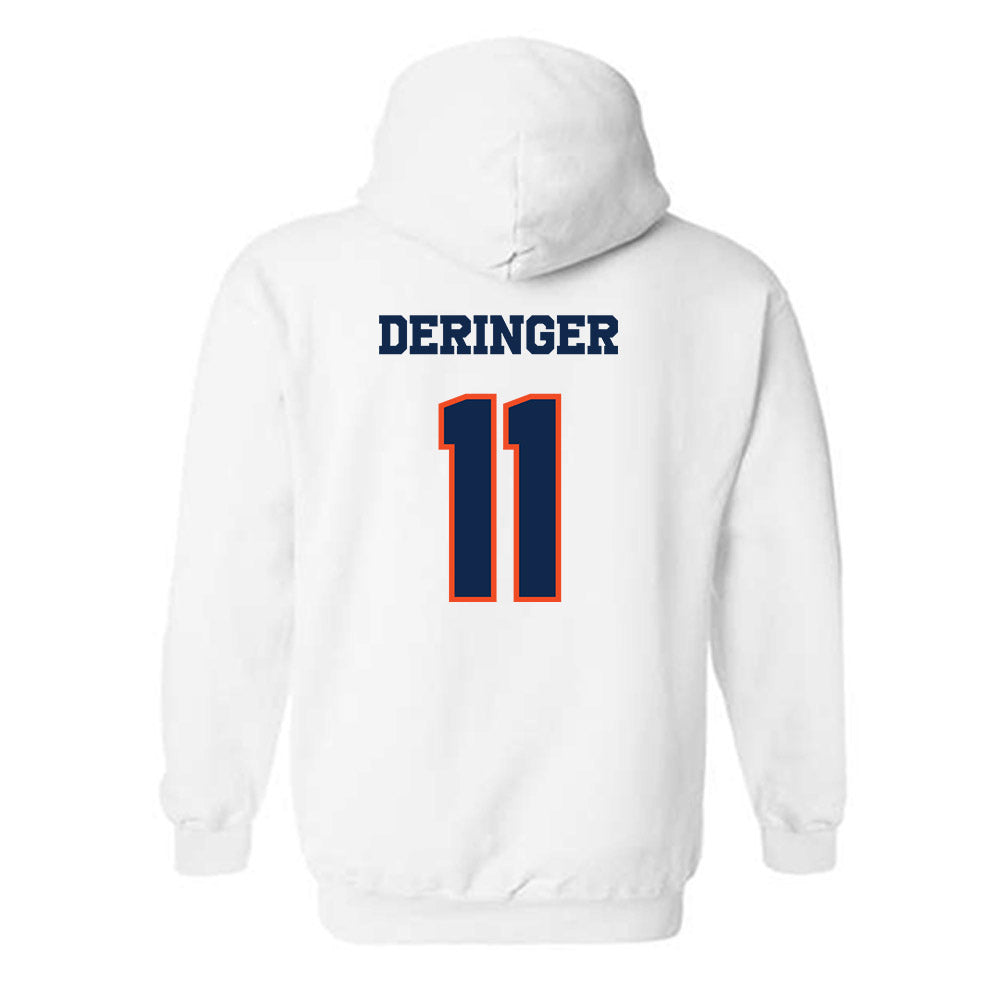 Virginia - NCAA Men's Lacrosse : Caulley Deringer - Hooded Sweatshirt Classic Shersey