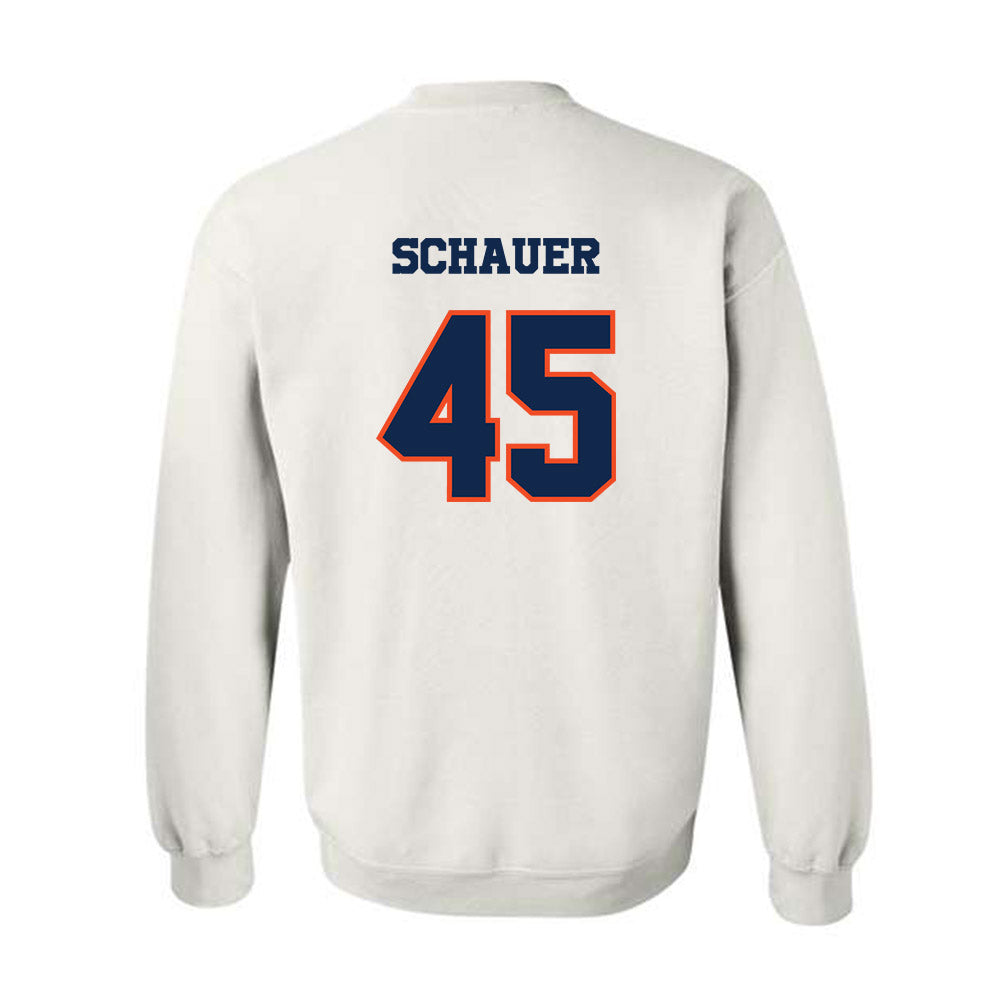 Virginia - NCAA Baseball : Luke Schauer - Crewneck Sweatshirt Classic Shersey