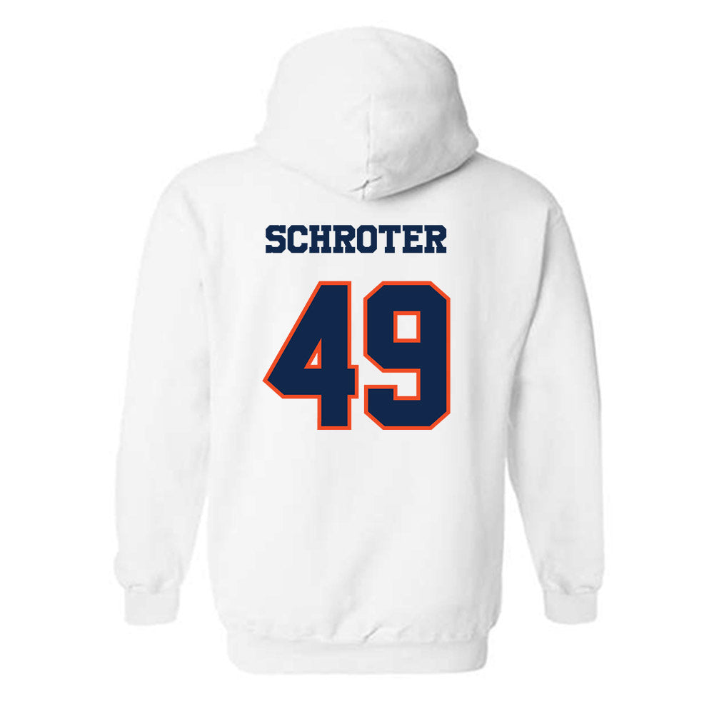 Virginia - NCAA Men's Lacrosse : John Schroter - Hooded Sweatshirt Classic Shersey