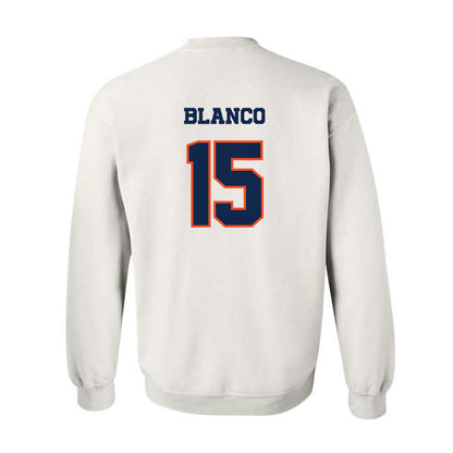 Virginia - NCAA Baseball : Evan Blanco - Crewneck Sweatshirt Classic Shersey