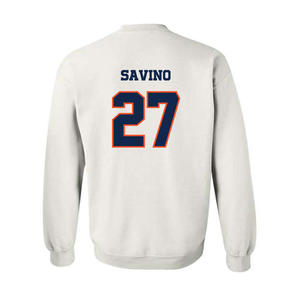 Virginia - NCAA Baseball : Joe Savino - Crewneck Sweatshirt Classic Shersey