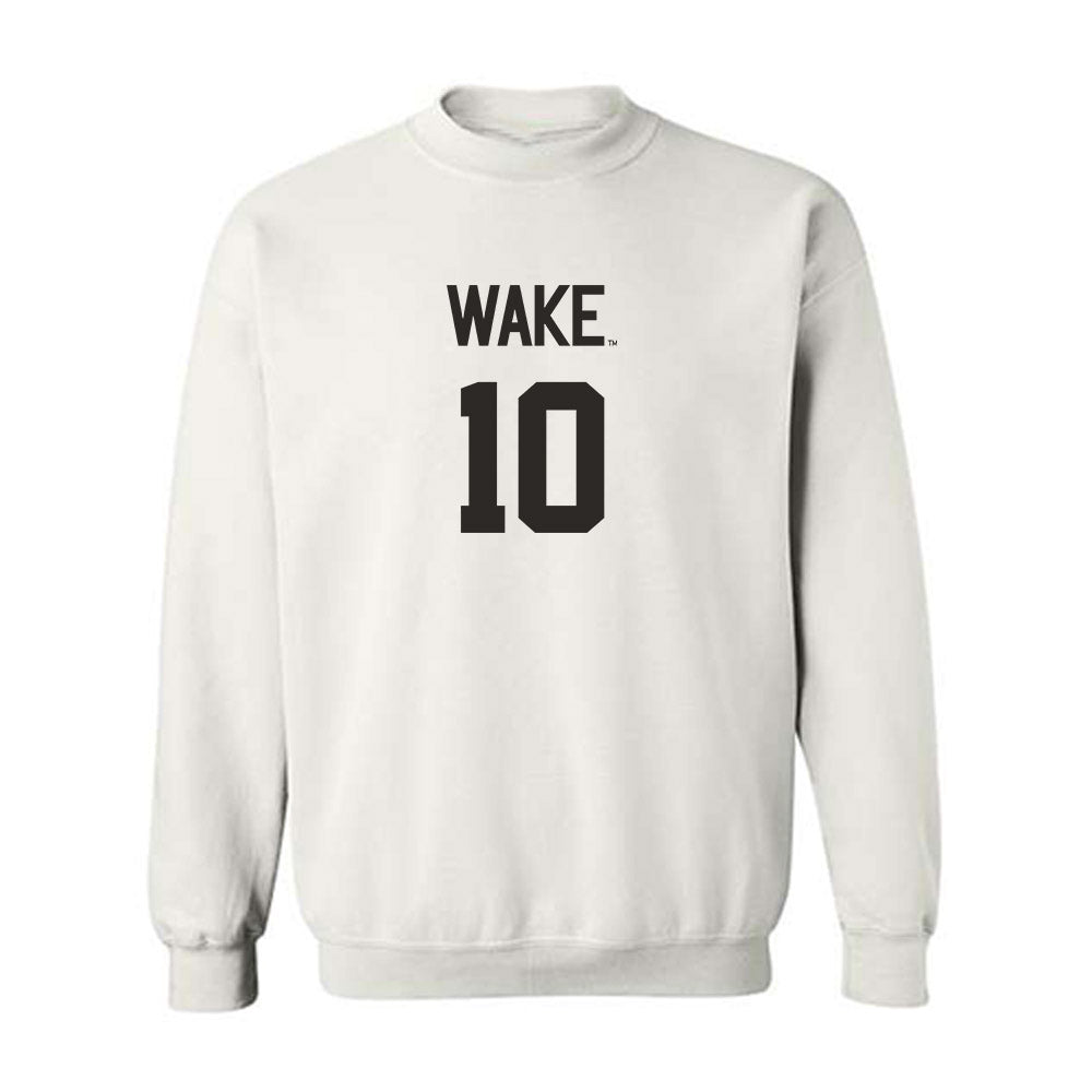Wake Forest - NCAA Women's Volleyball : Emma Farrell - Replica Shersey Crewneck Sweatshirt-0
