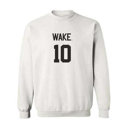 Wake Forest - NCAA Women's Volleyball : Emma Farrell - Replica Shersey Crewneck Sweatshirt-0