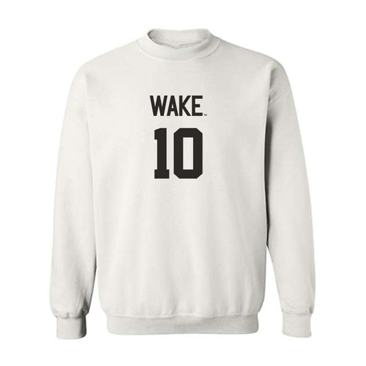 Wake Forest - NCAA Women's Volleyball : Emma Farrell - Replica Shersey Crewneck Sweatshirt-0