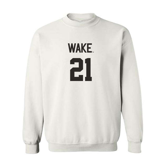 Wake Forest - NCAA Women's Volleyball : Lyla Stewart - Replica Shersey Crewneck Sweatshirt-0