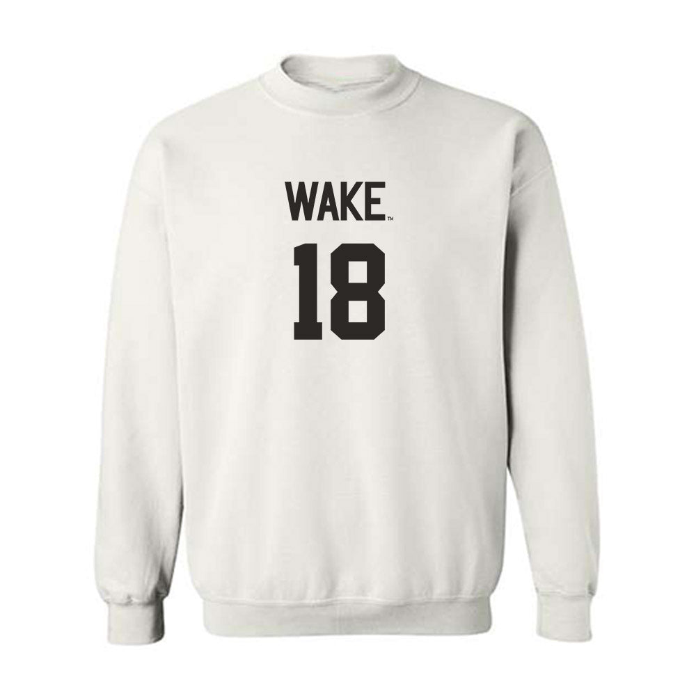 Wake Forest - NCAA Women's Volleyball : Becca Bellows - Replica Shersey Crewneck Sweatshirt-0