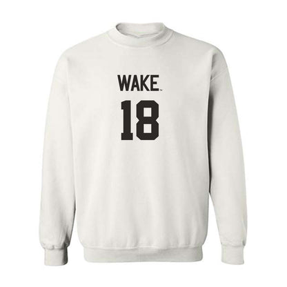Wake Forest - NCAA Women's Volleyball : Becca Bellows - Replica Shersey Crewneck Sweatshirt-0