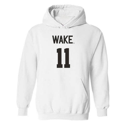 Wake Forest - NCAA Women's Volleyball : Sadie Poeck - Replica Shersey Hooded Sweatshirt-0