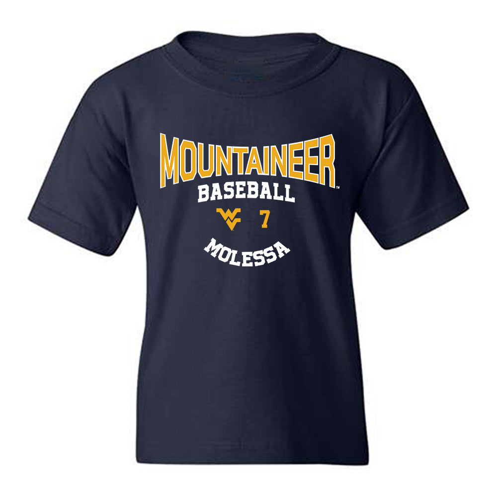 West Virginia - NCAA Baseball : Maxwell Molessa - Classic Fashion Shersey Youth T-Shirt-0