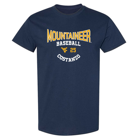 West Virginia - NCAA Baseball : JD Costanzo - Classic Fashion Shersey T-Shirt-0
