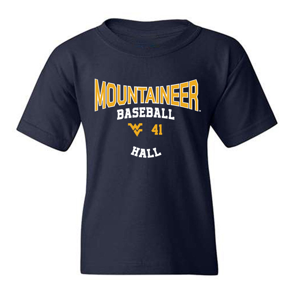 West Virginia - NCAA Baseball : Tyrus Hall - Classic Fashion Shersey Youth T-Shirt-0