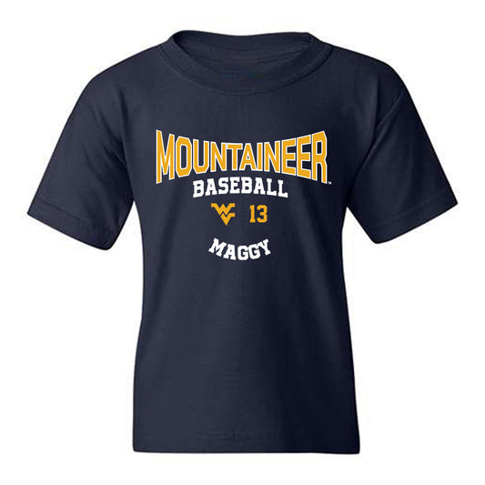 West Virginia - NCAA Baseball : Ryan Maggy - Classic Fashion Shersey Youth T-Shirt-0