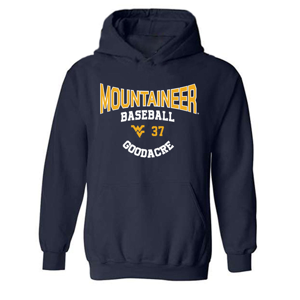 West Virginia - NCAA Baseball : Ben Goodacre - Classic Fashion Shersey Hooded Sweatshirt-0