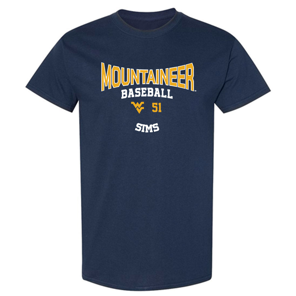 West Virginia - NCAA Baseball : Colton Sims - Classic Fashion Shersey T-Shirt-0