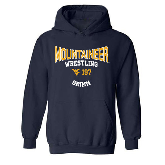 West Virginia - NCAA Wrestling : Coen Grimm - Classic Fashion Shersey Hooded Sweatshirt-0