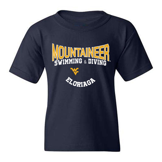West Virginia - NCAA Men's Swimming & Diving : Glenn Eloriaga - Classic Fashion Shersey Youth T-Shirt-0