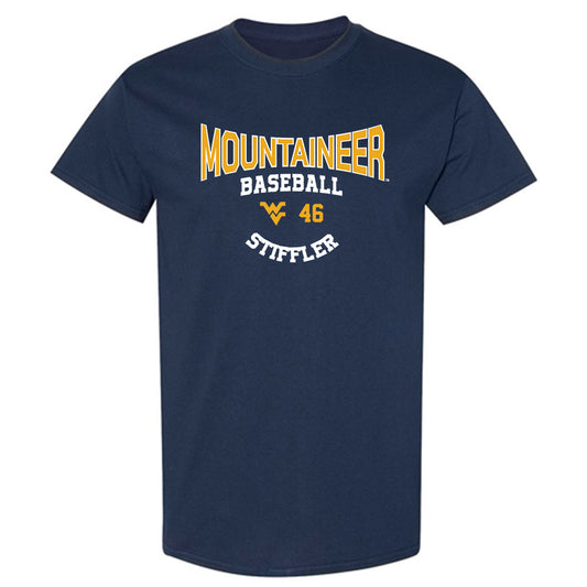 West Virginia - NCAA Baseball : Mac Stiffler - Classic Fashion Shersey T-Shirt-0