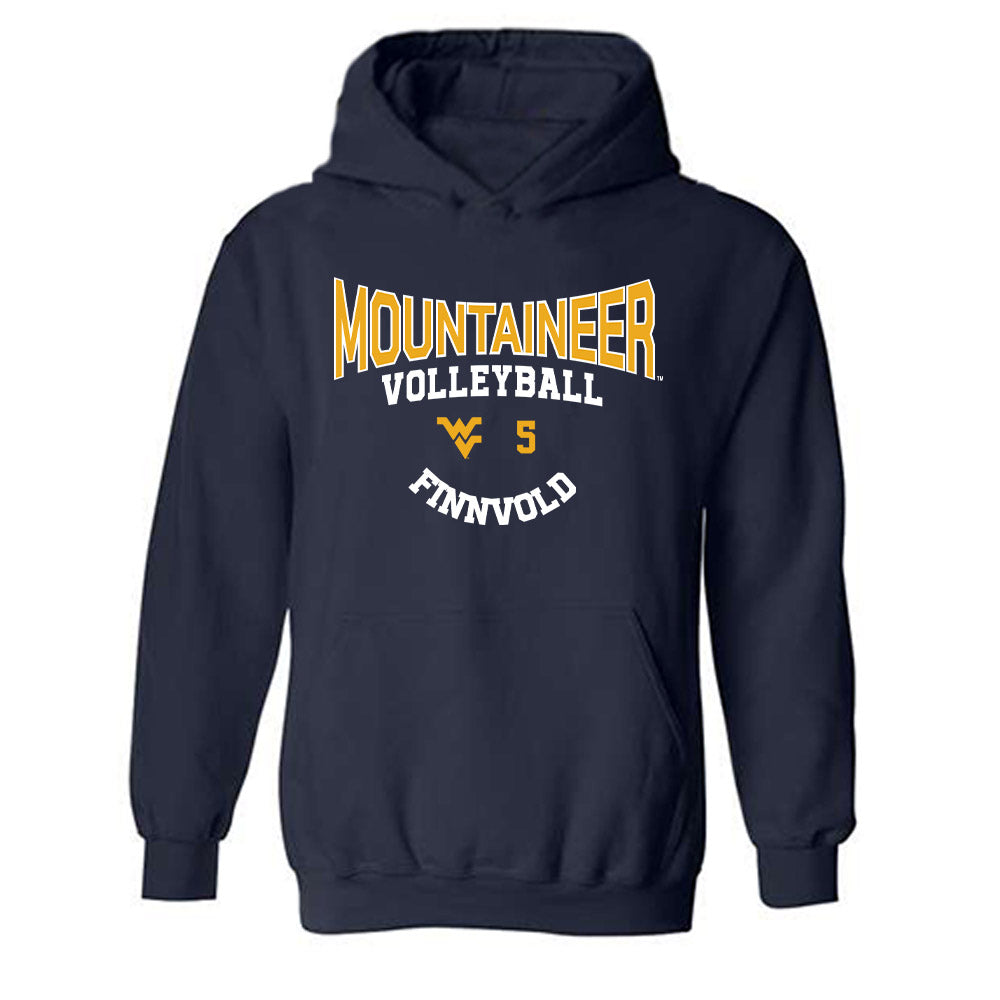 West Virginia - NCAA Women's Volleyball : Alexis Finnvold - Classic Fashion Shersey Hooded Sweatshirt