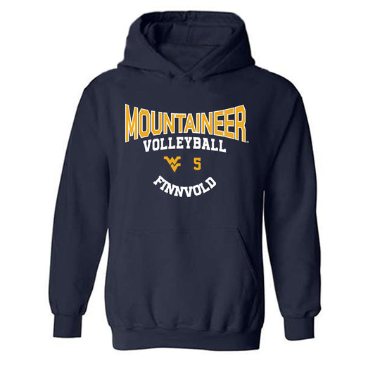 West Virginia - NCAA Women's Volleyball : Alexis Finnvold - Classic Fashion Shersey Hooded Sweatshirt