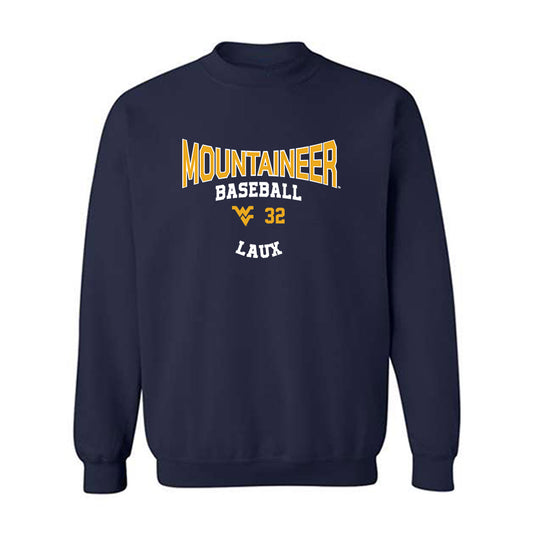 West Virginia - NCAA Baseball : Sammy Laux - Classic Fashion Shersey Crewneck Sweatshirt-0