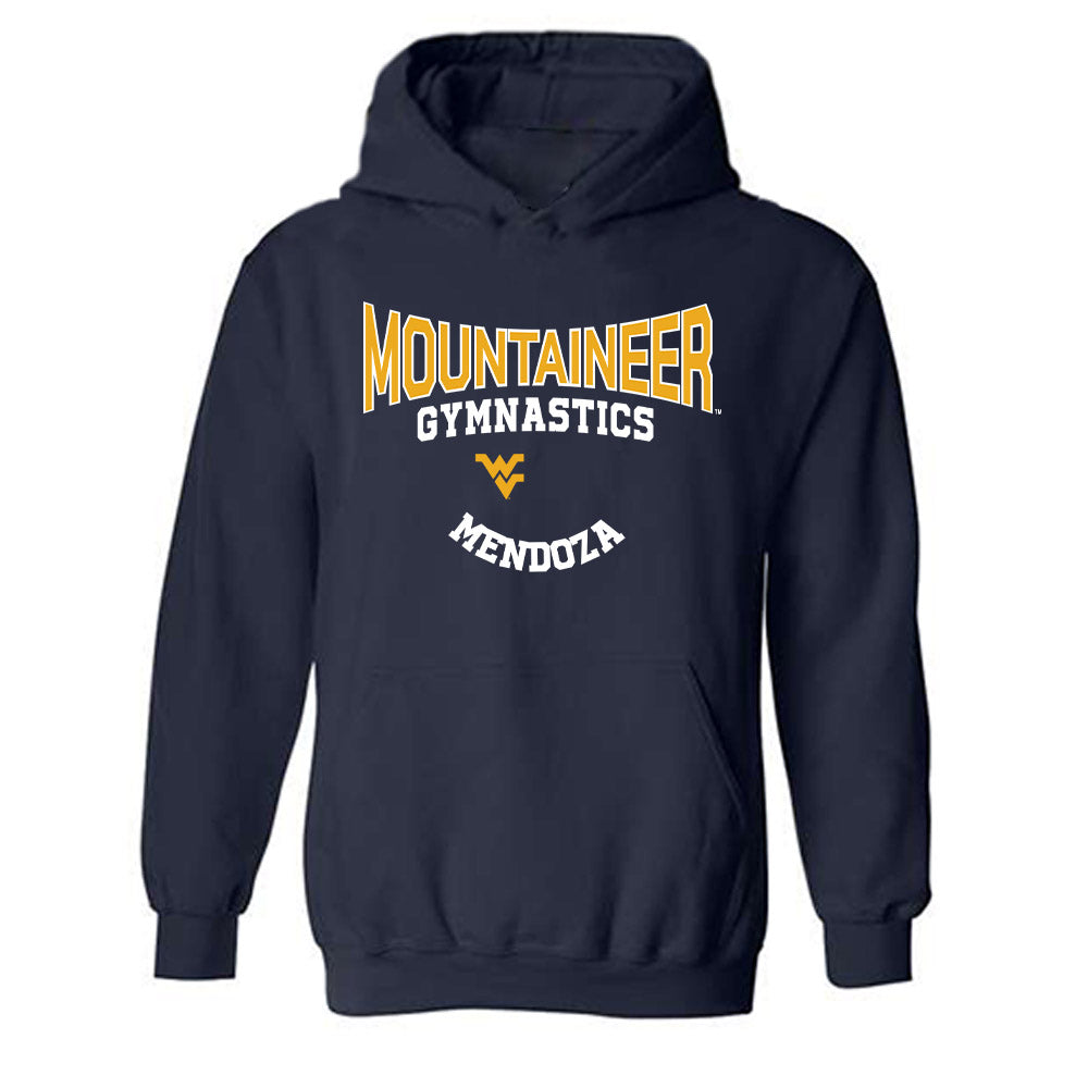 West Virginia - NCAA Women's Gymnastics : Haley Mendoza - Classic Fashion Shersey Hooded Sweatshirt-0