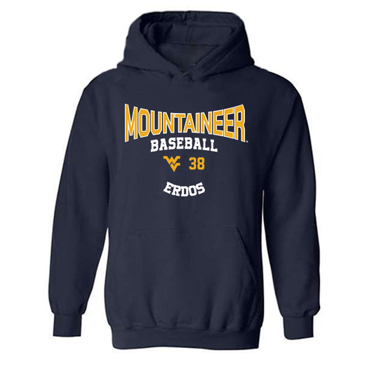 West Virginia - NCAA Baseball : Creed Erdos - Classic Fashion Shersey Hooded Sweatshirt-0