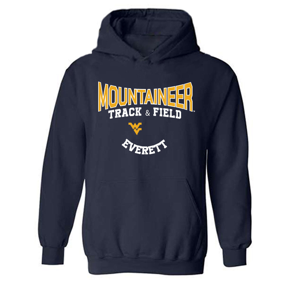 West Virginia - NCAA Women's Track & Field : Izayah Everett - Classic Fashion Shersey Hooded Sweatshirt-0