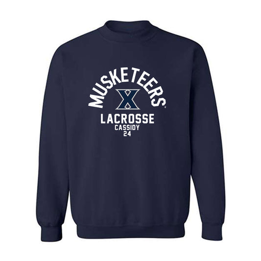 Xavier - NCAA Women's Lacrosse : Julie Cassidy - Crewneck Sweatshirt Classic Fashion Shersey