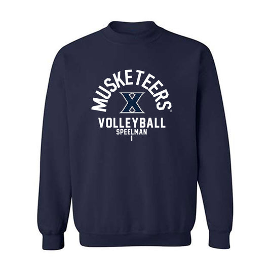 Xavier - NCAA Women's Volleyball : Caroline Speelman - Fashion Shersey Crewneck Sweatshirt