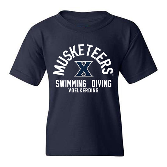 Xavier - NCAA Women's Swimming & Diving : Anna Voelkerding - Youth T-Shirt Classic Fashion Shersey