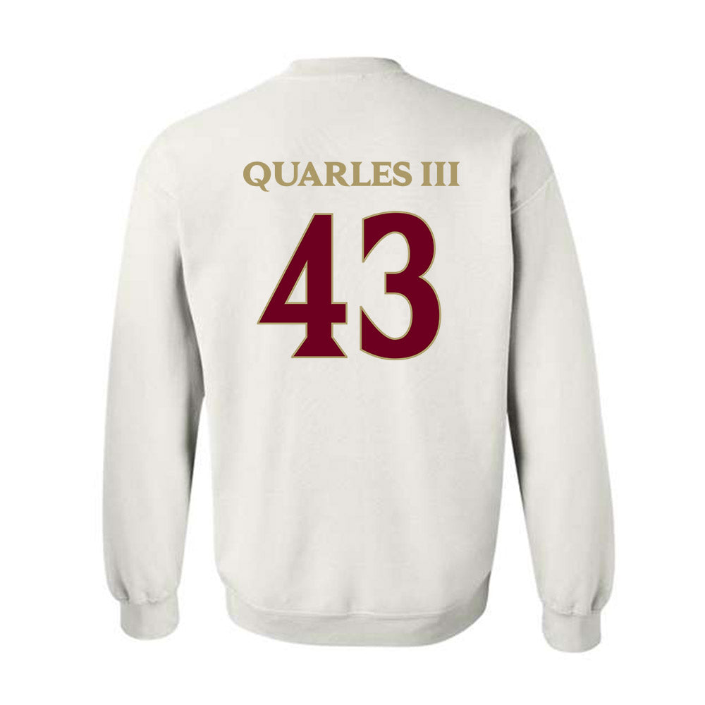 Elon - NCAA Football : Douglas Quarles III - Classic Fashion Shersey Crewneck Sweatshirt-1