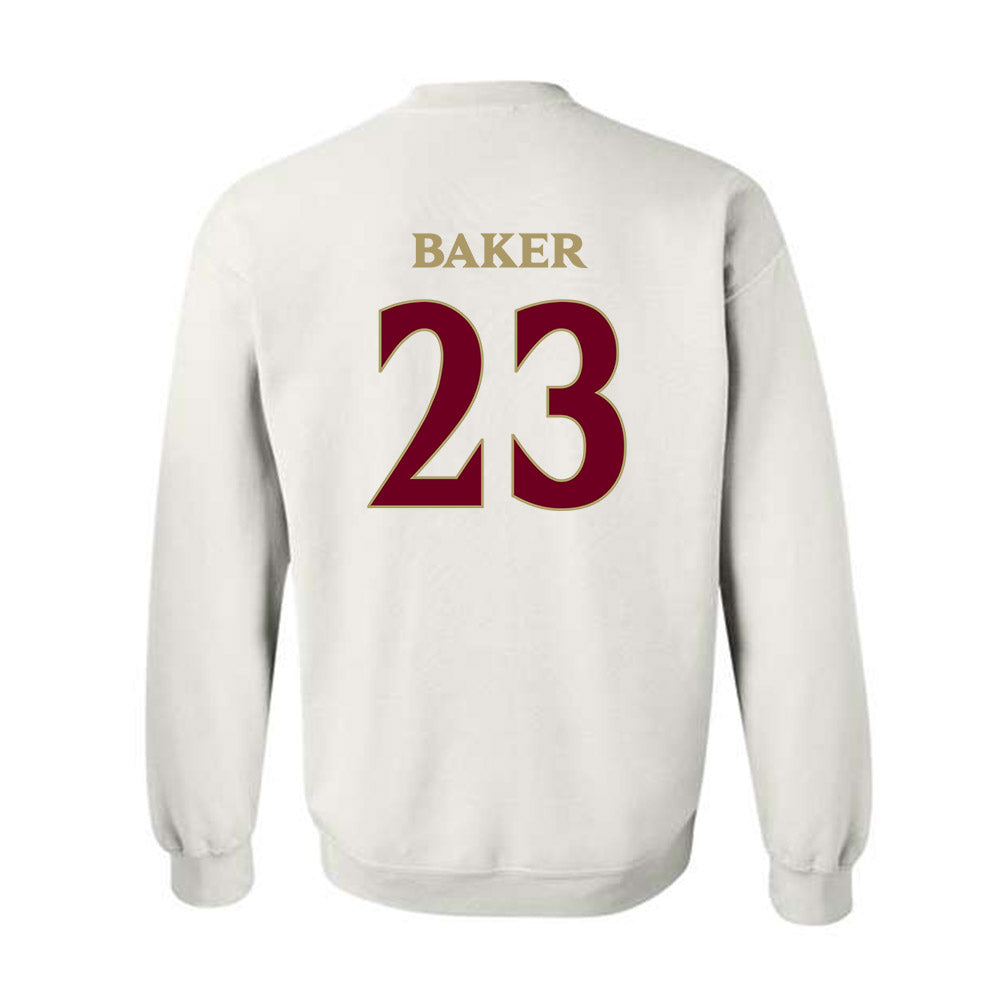 Elon - NCAA Football : Rushawn Baker - Classic Fashion Shersey Crewneck Sweatshirt