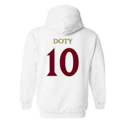Elon - NCAA Women's Basketball : Kamryn Doty - Classic Fashion Shersey Hooded Sweatshirt-1