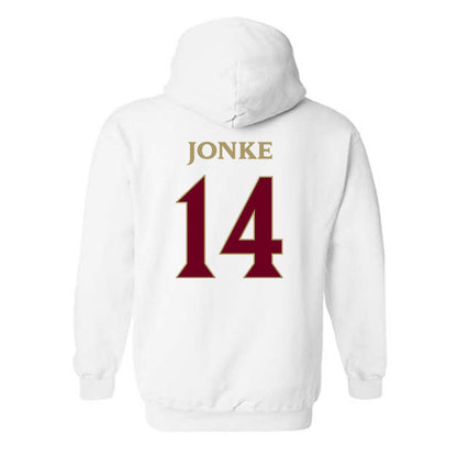 Elon - NCAA Men's Soccer : Weston Jonke - Classic Fashion Shersey Hooded Sweatshirt-1