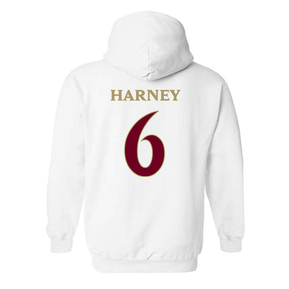 Elon - NCAA Football : Tyquan Harney - Classic Fashion Shersey Hooded Sweatshirt-1