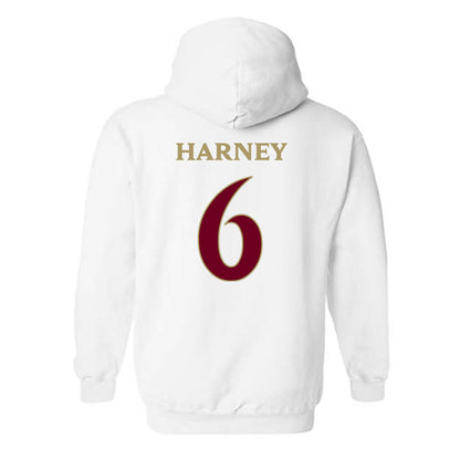 Elon - NCAA Football : Tyquan Harney - Classic Fashion Shersey Hooded Sweatshirt-1