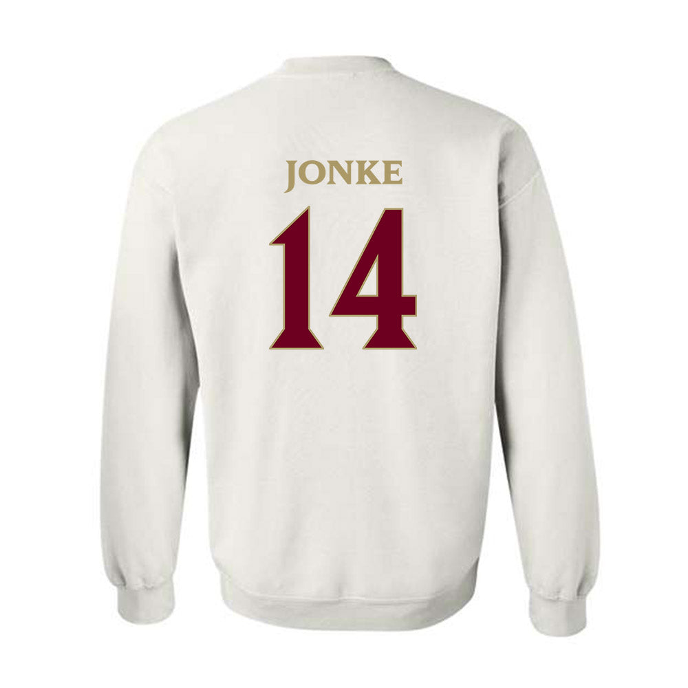 Elon - NCAA Men's Soccer : Weston Jonke - Classic Fashion Shersey Crewneck Sweatshirt-1