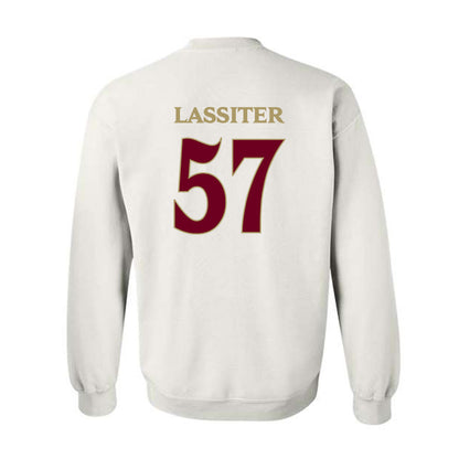 Elon - NCAA Football : Demari Lassiter - Classic Fashion Shersey Crewneck Sweatshirt-1
