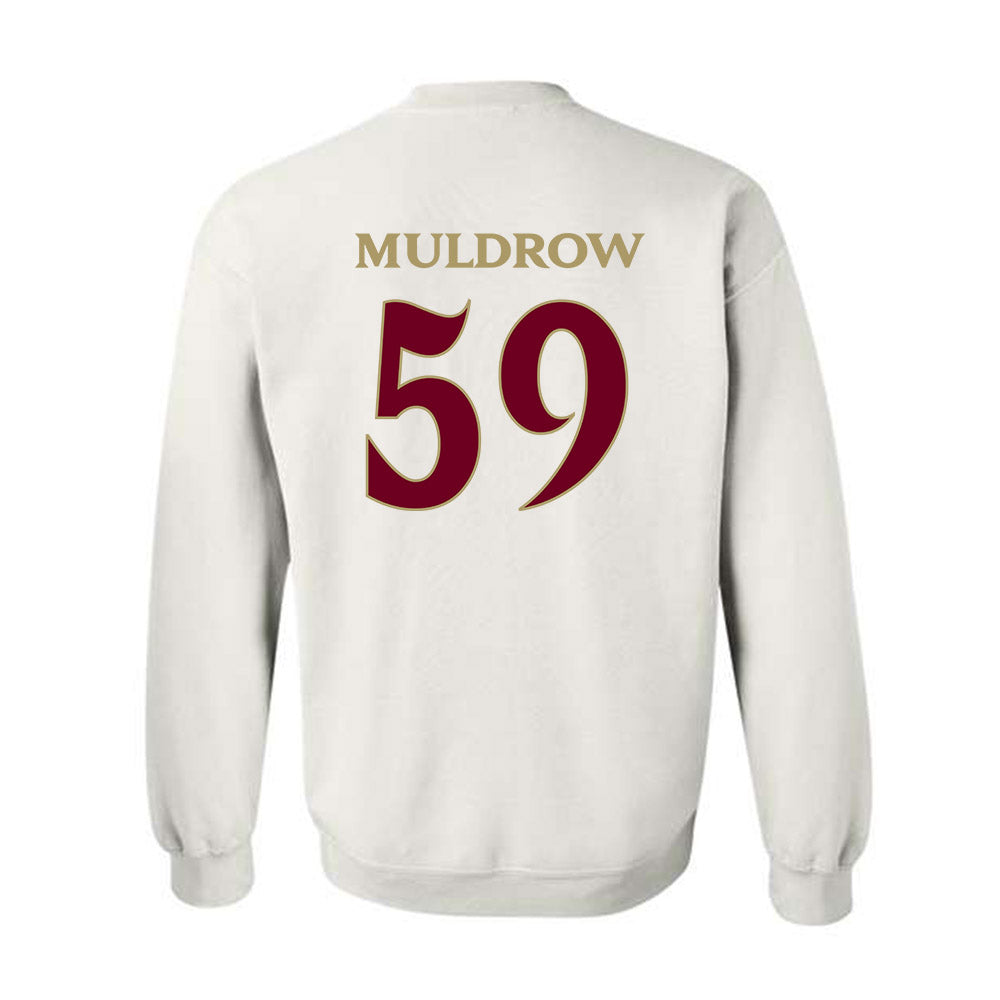 Elon - NCAA Football : Michael Muldrow - Classic Fashion Shersey Crewneck Sweatshirt-1