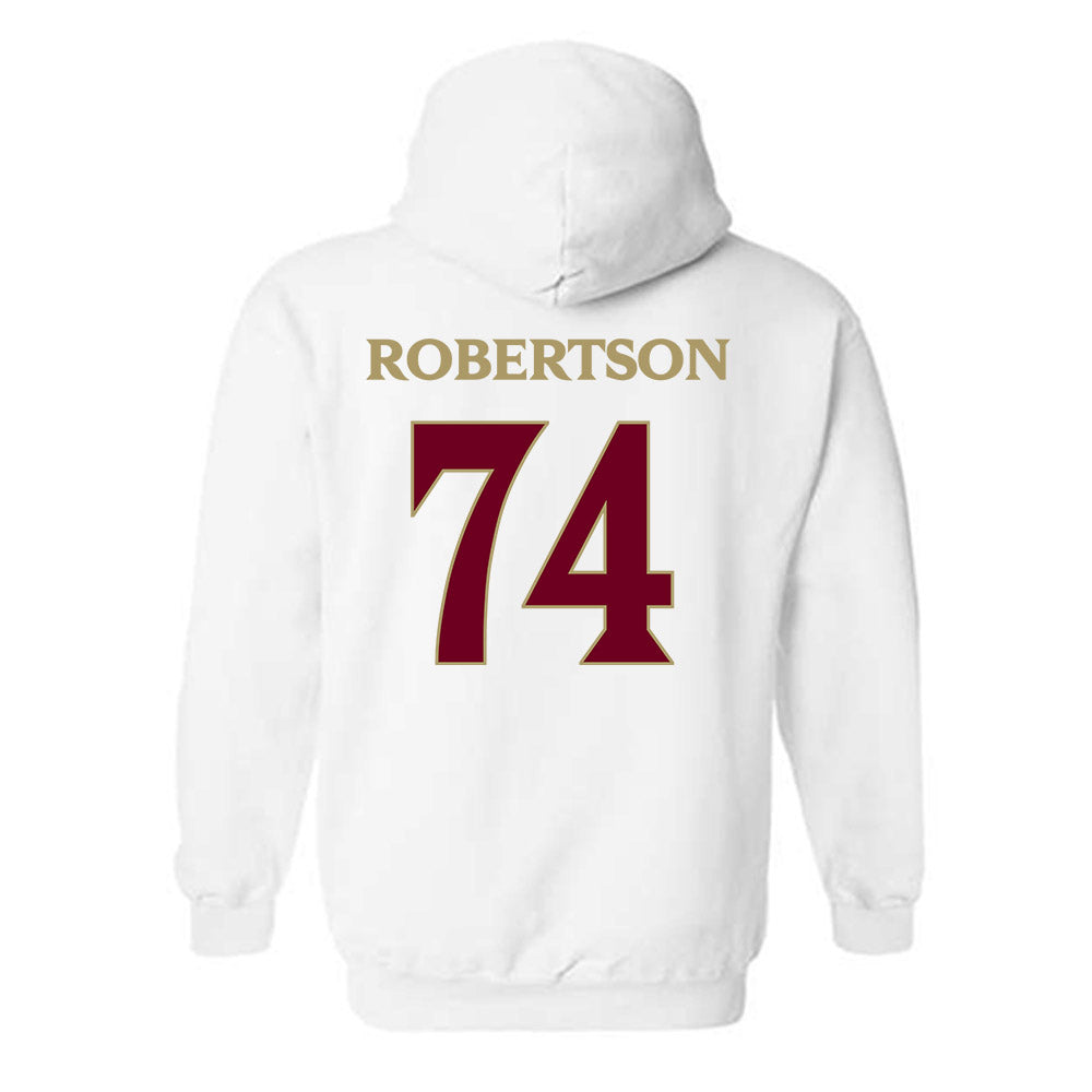 Elon - NCAA Football : Webb Robertson - Classic Fashion Shersey Hooded Sweatshirt-1