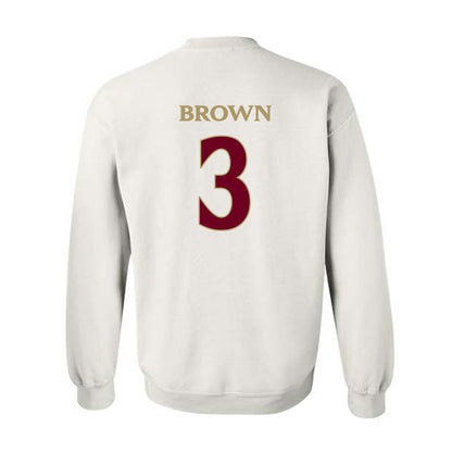 Elon - NCAA Football : Kahmari Brown - Classic Fashion Shersey Crewneck Sweatshirt-1