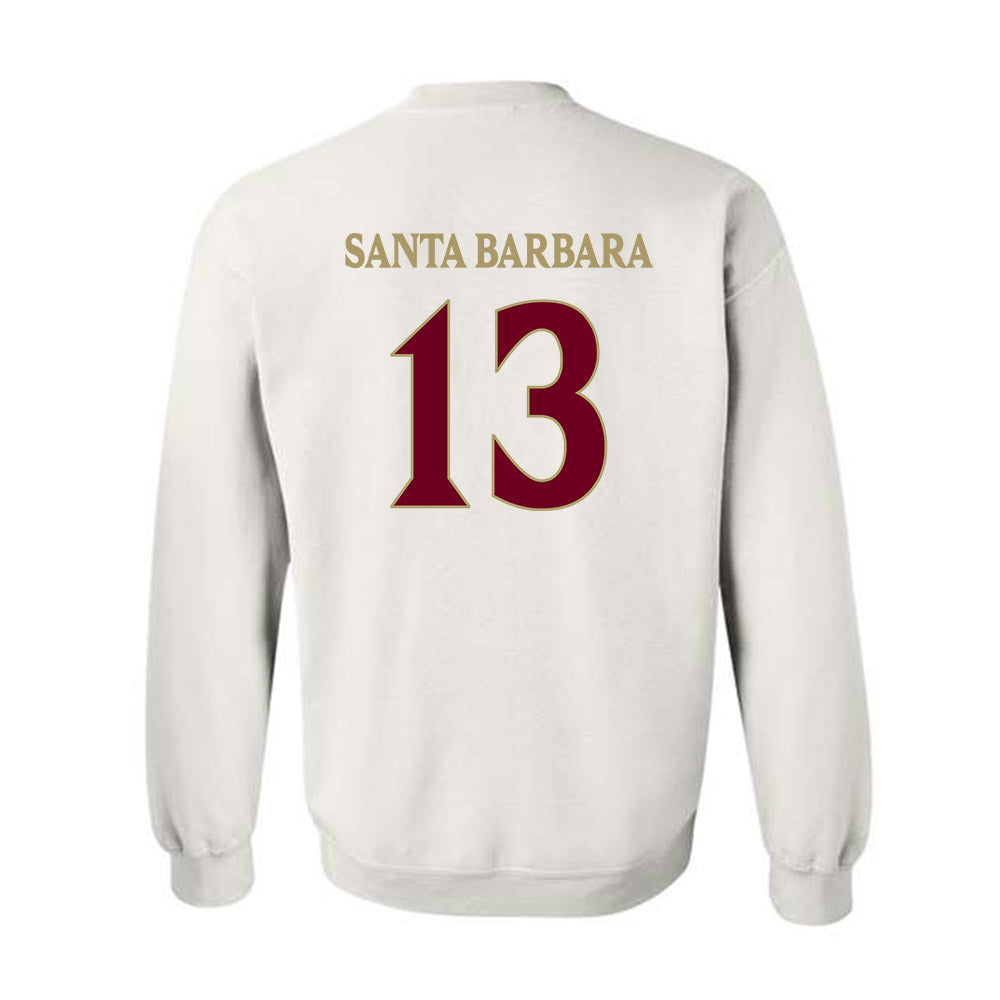 Elon - NCAA Women's Lacrosse : Mj Santa Barbara - Classic Fashion Shersey Crewneck Sweatshirt-1
