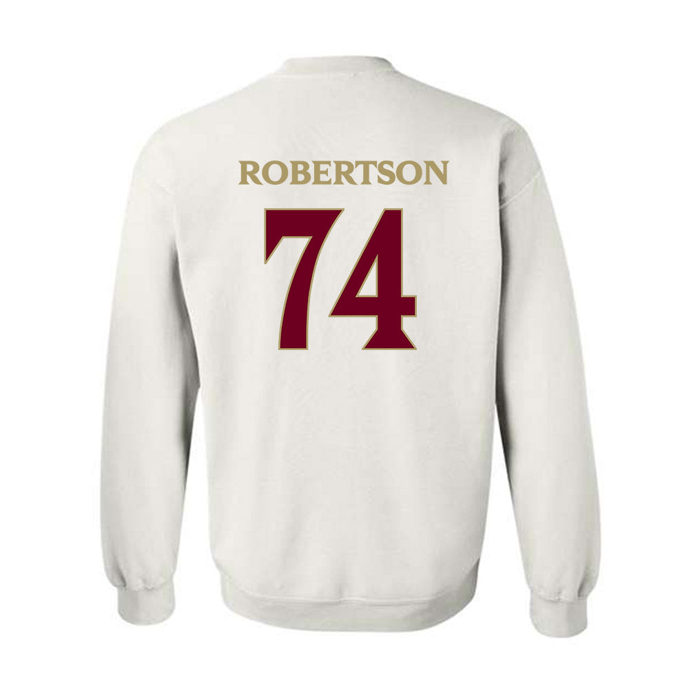 Elon - NCAA Football : Webb Robertson - Classic Fashion Shersey Crewneck Sweatshirt-1