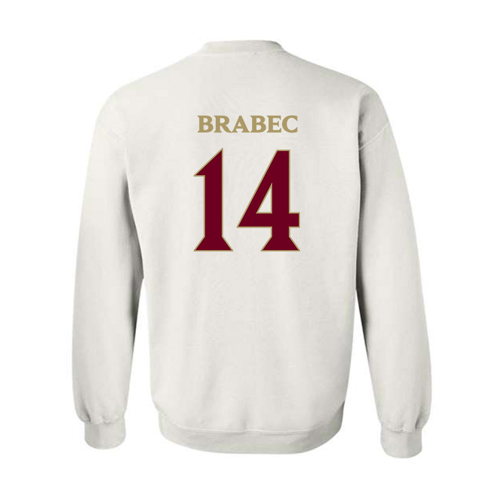 Elon - NCAA Men's Basketball : Alex Brabec - Classic Fashion Shersey Crewneck Sweatshirt-1