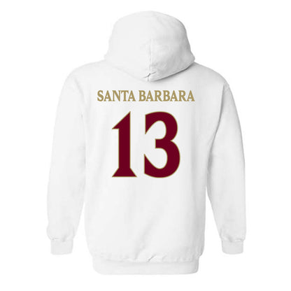 Elon - NCAA Women's Lacrosse : Mj Santa Barbara - Classic Fashion Shersey Hooded Sweatshirt-1