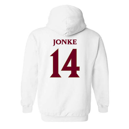 Elon - NCAA Men's Soccer : Weston Jonke - Classic Fashion Shersey Hooded Sweatshirt-1
