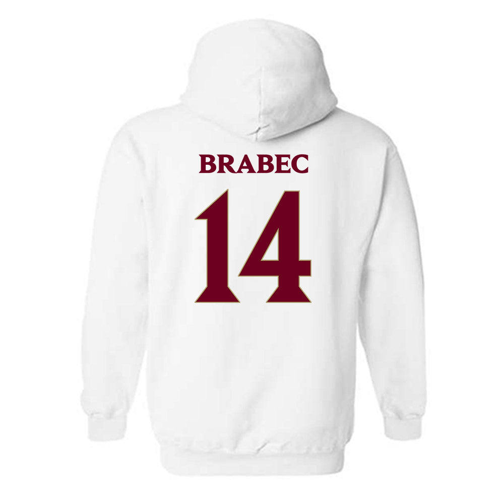 Elon - NCAA Men's Basketball : Alex Brabec - Classic Fashion Shersey Hooded Sweatshirt-1