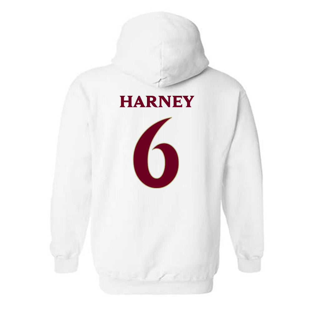 Elon - NCAA Football : Tyquan Harney - Classic Fashion Shersey Hooded Sweatshirt-1