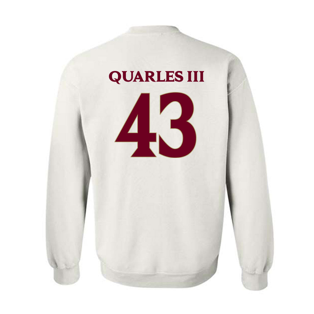 Elon - NCAA Football : Douglas Quarles III - Classic Fashion Shersey Crewneck Sweatshirt-1